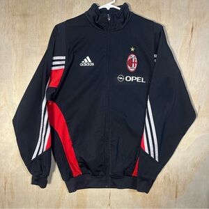 Vtg Adidas 2003/04 AC Milan Track Jacket Training Futbol Kit Bloke Soccer S/M